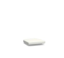 Cushion Cover Only: Prescott Swivel Outdoor Dining Armchair, High Performance Recycled Canvas; Frost