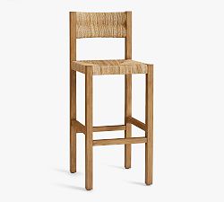 Open Box: Malibu Woven Barstool, Honey