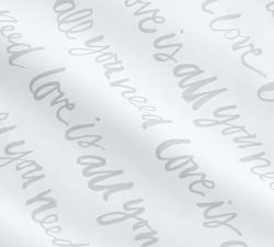 All You Need Is Love Percale Pillowcases - Set of 2