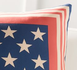 Flag Border Outdoor Pillow