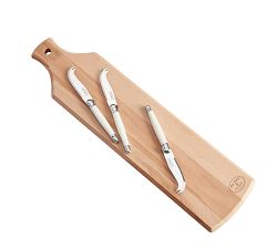 Laguiole Cheese Board &amp; Knives Gift Set
