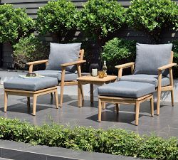 Valley Teak Patio Set With Cushions