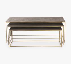 Alroy Rectangular Nesting Metal Coffee Tables