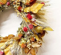 Dried Tawny Sunset Wreath