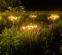 Solar Outdoor Lit Blossom Lawn Stake