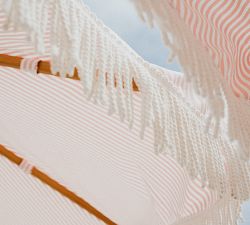 St. Tropez 7' Round Outdoor Teakwood Market Umbrella