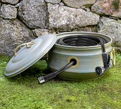 Fiorella Blue Verde Hose Pot with Lid