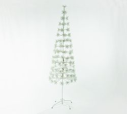 Lit Slim Snowflake Tree