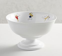 Santa's Reindeer Footed Serving Bowl