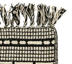Ginni Diamond Pattern Fringe Throw
