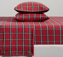 Palmer Plaid Organic Flannel Sheet Set