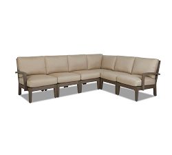 Elba Faux Teak Sectional Set