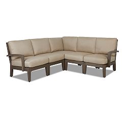 Elba Faux Teak Sectional Set