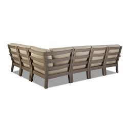 Elba Faux Teak Sectional Set