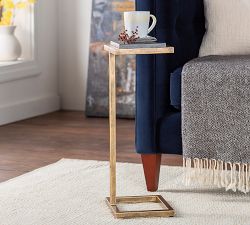 Eliana Rectangular Marble Accent Table
