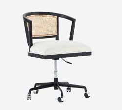 Lisbon Cane Swivel Desk Chair