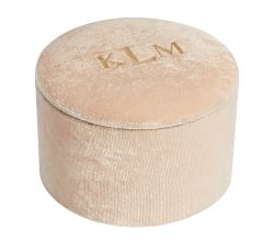 Round Velvet Jewelry Box
