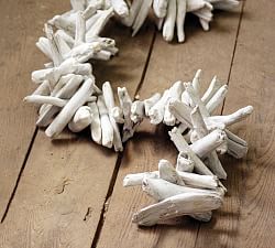White Washed Driftwood Garland, 72&quot;
