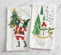 Jolly Santa Hand Towels - Set of 2