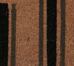 Striped Welcome Doormat