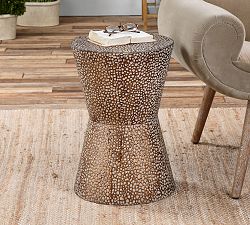 Erica Round Metal Accent Table (13.5&quot;)