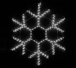 Lit Cool Toned Snowflake