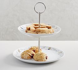 Santa's Reindeer Two Tiered Stand