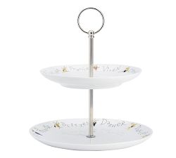 Santa's Reindeer Two Tiered Stand