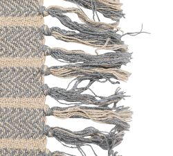 Jessi Striped Fringe Throw