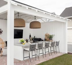 Bowie Metal Outdoor Barstool