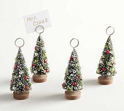 Christmas Tree Place Card Holders, Set of 4