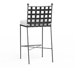 Bowie Metal Outdoor Barstool