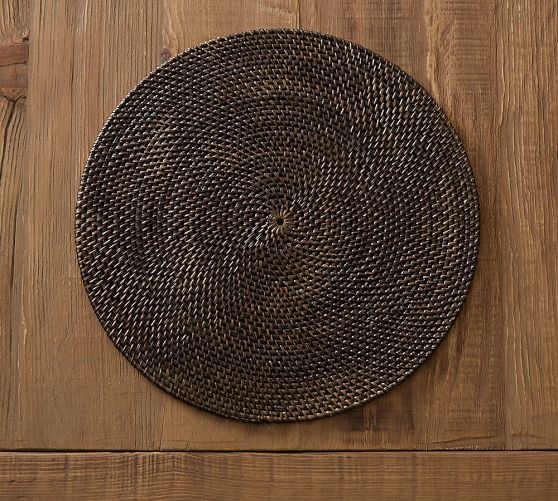 Tava Handwoven Rattan Round Placemats