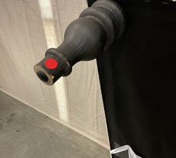 Open Box: Martin Upholstered Bench without Nailheads, 50.5" - Luxe Boucle Ivory, Blackened Oak Legs