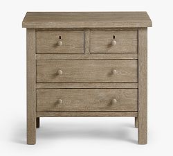 Open Box: Farmhouse 4-Drawer Nightstand, 28.5" - Gray Wash