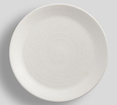 Shell White Stoneware Dinner Plates - Set of 4
