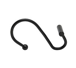 Open Box: Hali Shower Curtain Hook, Set of 12 - Black