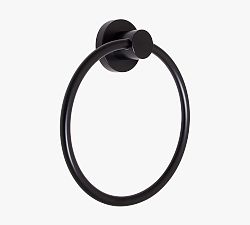 Open Box: Lance Hand Towel Ring - Matte Black