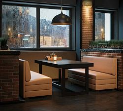 Graden Faux Leather Banquette