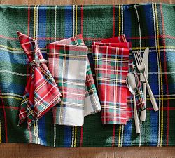 Stewart Plaid Cotton Napkins - Set of 4