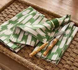 Lucas Ikat Organic Cotton Napkins - Set of 4