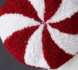 Cozy Teddy Faux Fur Peppermint Pillow