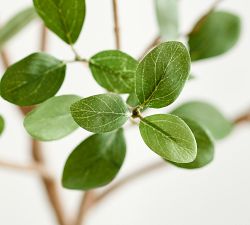 Faux Green Leaf Branch
