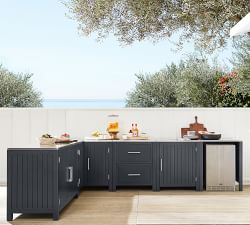 Indio Metal Outdoor Kitchen Double Cabinet (57&quot;)