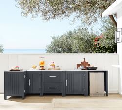 Indio Metal Outdoor Kitchen Corner Cabinet (45")