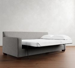 York Square Arm Deep Seat Side Sleeper Sofa (95")