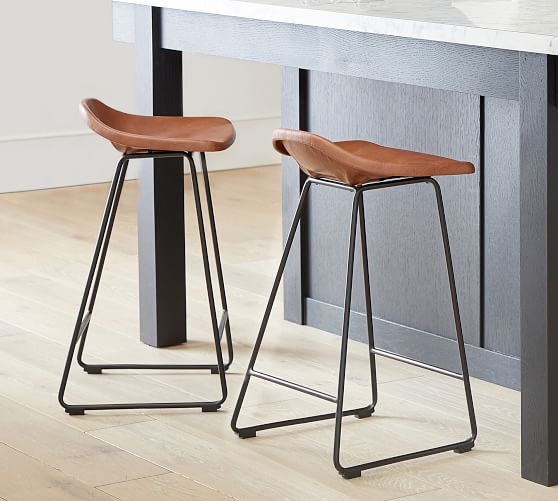 Brenner Leather Counter Stool