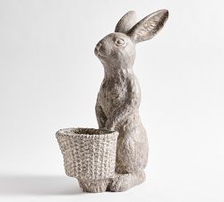 Rustic Bunny Planters
