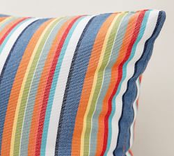 Sunbrella&#0174; Newport Striped Outdoor Lumbar Pillow
