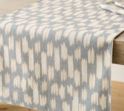 Lucas Ikat Organic Cotton Table Runner
